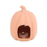 9cm Terracotta Pumpkin Tealight Holder