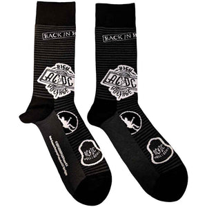 AC/DC Black Icons Ankle Socks