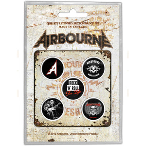 Airbourne Button Badge Pack: Boneshaker