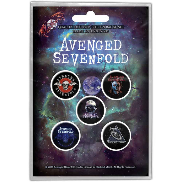 Avenged Sevenfold Button Badge Set: The Stage