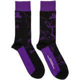 Black Sabbath Ankle Socks: Purple Logo & Demon