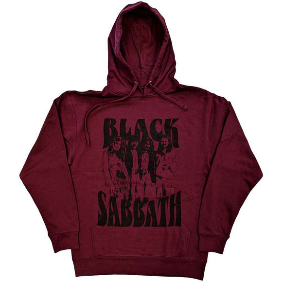 Black Sabbath Maroon Band Hoodie