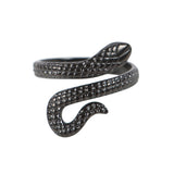 Black Snake Adjustable Ring