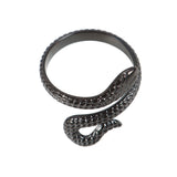 Black Snake Adjustable Ring