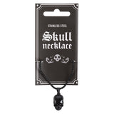 Black Stainless Steel Skull Necklace