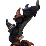 Broomstick Kindle Witchy Black Cats Ornament