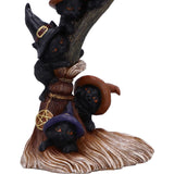 Broomstick Kindle Witchy Black Cats Ornament