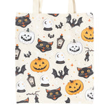 Cat and Pumpkin Tote Bag