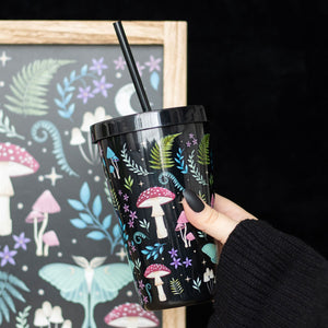 Dark Forest Tumbler with Straw