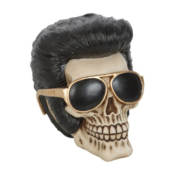 Elvis Skull Ornament