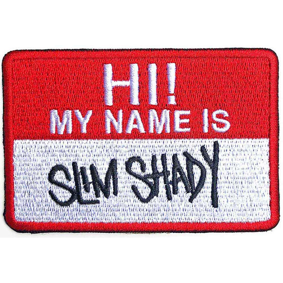 Eminem Patch: Slim Shady Name Badge