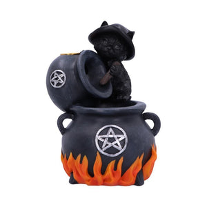 Familiar Brew Black Cat Backflow Incense Burner