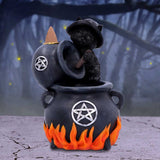 Familiar Brew Black Cat Backflow Incense Burner