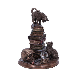 Feline Scholars Bronze Cats & Books Ornament