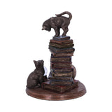 Feline Scholars Bronze Cats & Books Ornament