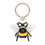 Forest Bee Enamel Keyring