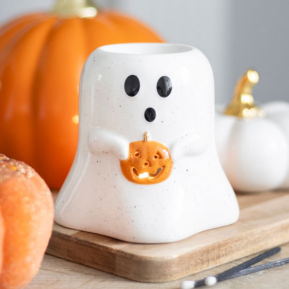 Ghost with Pumpkin Oil Burner