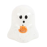 Ghost with Pumpkin Tealight Candle Holder