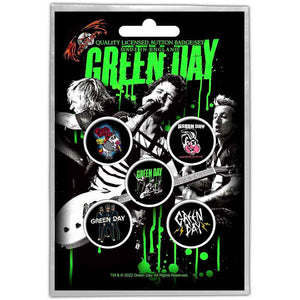 Green Day Button Badge Set: Revolution