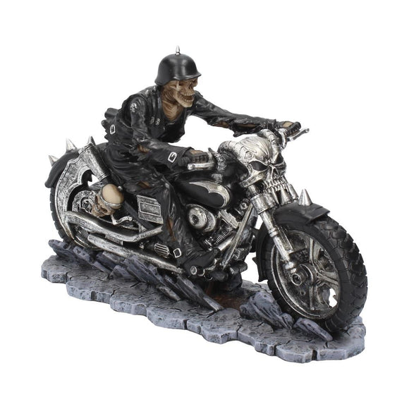 Hell on the Highway Skeleton Motorbike Ornament
