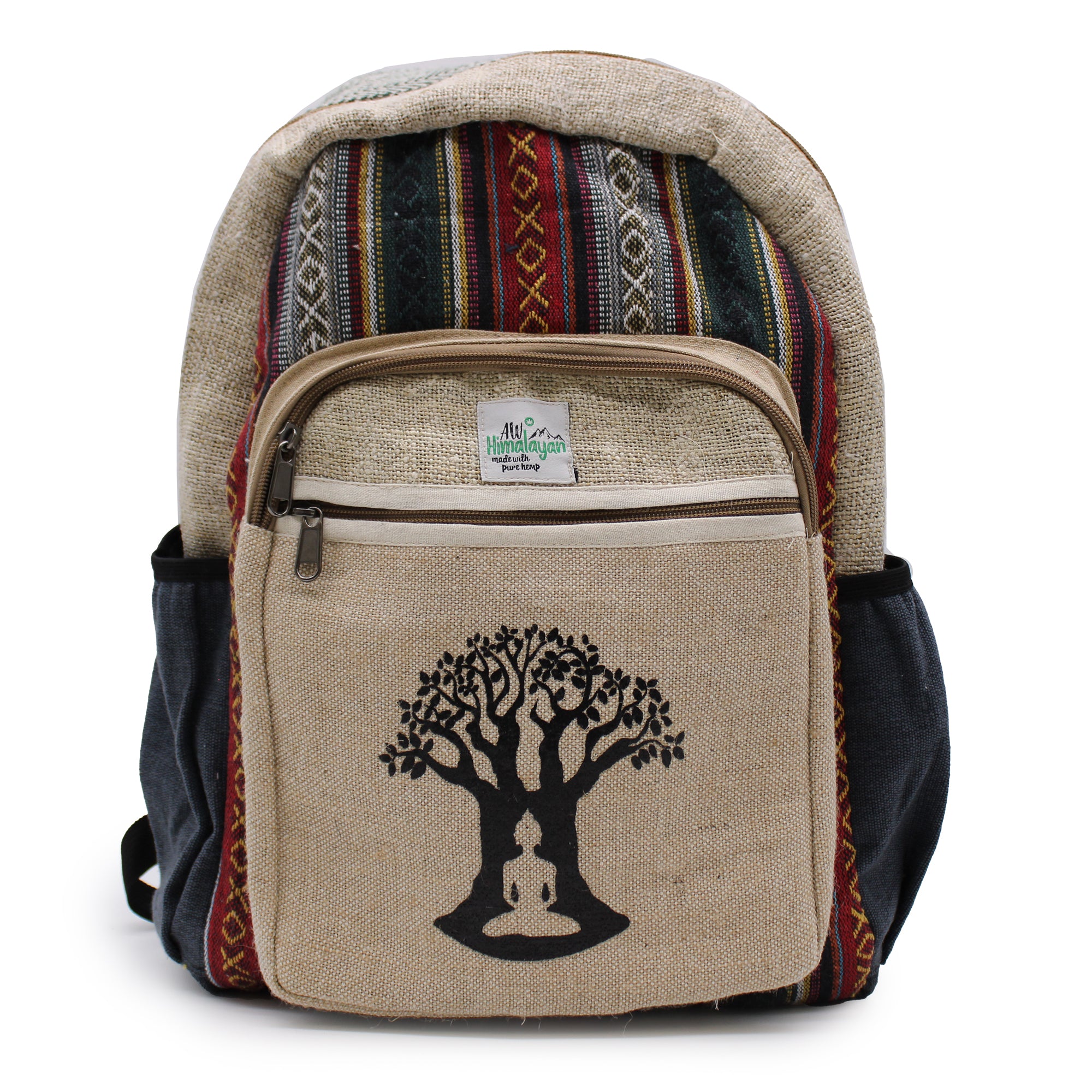 Hemp Crossbody Bag, Tree of Life Hemp Bag