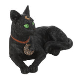 Laying Black Cat Figurine