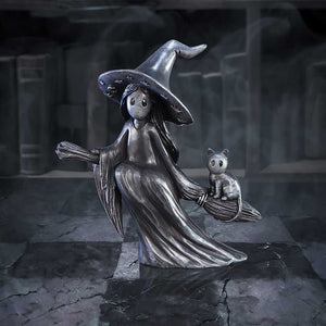 Little Souls Beam Witch on Broom Figurine