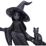 Little Souls Beam Witch on Broom Figurine