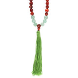 Love and Gratitude Rosewood & Green Aventurine Mallah Necklace