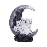 Moon Litter White Wolves Ornament