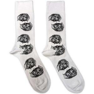 Motorhead White Warpig Socks