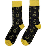 Nirvana Ankle Socks: Yellow Happy Faces