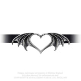 Nocte Amor Bat Wing Heart Choker