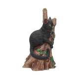 Onyx Cat in Tree Figurine