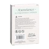 Pack of 12 Green Abundance Spell Candles