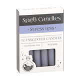 Pack of 12 Purple Stress Less Spell Candles