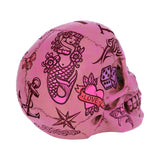 Pink Tattoo Fund Skull Money Box