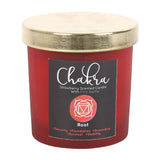 Root Chakra, Strawberry Scented Agate Crystal Candle