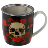 Skulls & Roses Lidded Mug & Tea Infuser