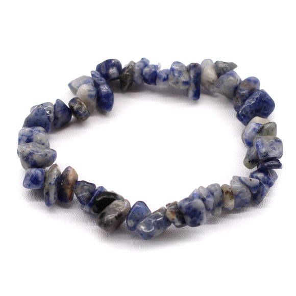 Sodalite Crystal Chip Bracelet