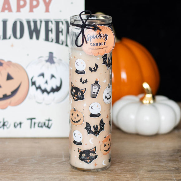 Spooky Halloween Spiced Pumpkin Tube Candle