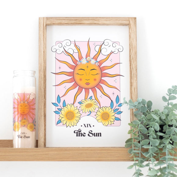 The Sun Celestial Framed Wall Art Print