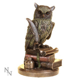 Ulula Bronze Academic Owl Figurine