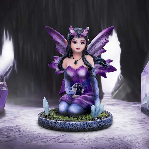 Violet Purple Crystal Fairy Figurine