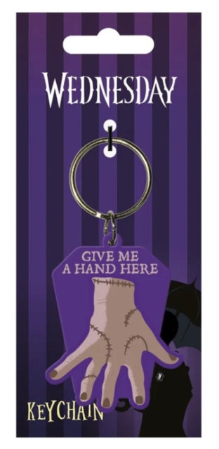 Wednesday & Thing (Give Me A Hand) Keyring