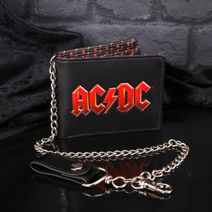 AC/DC Lightning Logo Chained Wallet