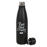 Bat Shit Crazy Black Water Bottle