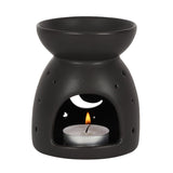 Black Crescent Moon Wax & Oil Burner