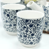 Blue Pattern Herbal Teapot & Cup Set