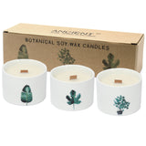 candles in ceramic containers